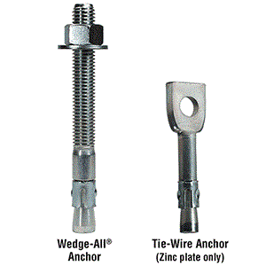 5/8" x 10" Concrete Wedge Anchor Zinc Simpson Strong-Tie WA62100 5 